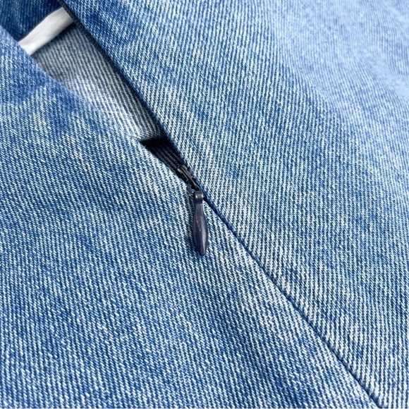 Blooming Blue Rose High Waisted Three-Dimensional Flower Asymmetrical Skirt - Picture 6 of 10